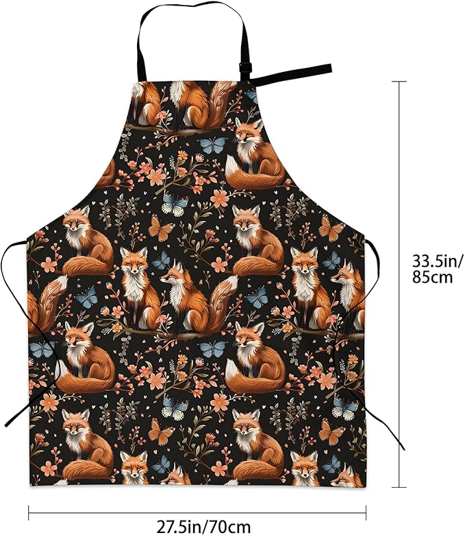 Cute Dolphin Apron for Women Men, Oxford Fabric Kitchen Cooking Chef Aprons