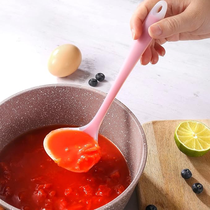 Silicone Small Silicone Ladles, Mini Gravy Ladles, Heat-resistant Sauce ladles for serving or cooking, BPA Free