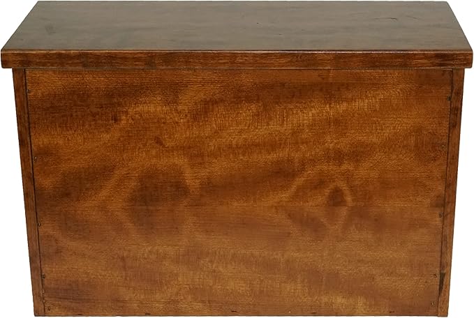 DutchCrafters Solid Wood Large Bread Box with Roll Top - Kitchen Counter Storage - Amish Made in USA (Cherry - Michael's Cherry)