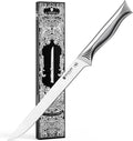 BRODARK Boning Knife - 7" Deboning Knife for Meat Cutting - High Carbon Stainless Steel, One Piece Design Fillet Knives - NSF Certified, Shark Series