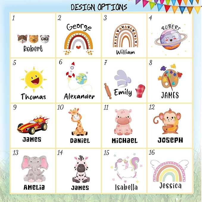 Custom Name Kids Apron with Chef Hat, Waterproof Apron for Cooking, Baking, Art, Painting, Christmas 2025 Personalized Birthday Gift for Daughter,Son, Grandson, Granddaughter Gift from Grandma, Mom
