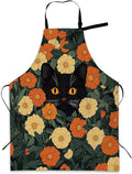 Cooking Aprons for Men and Women,Adjustable Bib Chef Apron with 2 Pockets, Soft and Durability Kitchen Apron