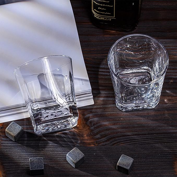 Personalized Vintage Birthday Gifts for Men - 11 oz Engraved Bourbon Glass - Vintage Whiskey Cup in Wooden Box - 4 Designs Custom Scotch Gift For Him - Funny Birthday Gift Ideas