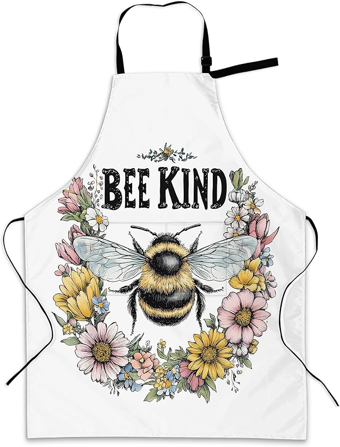 Cooking Apron for Women and Men,Adjustable Chef Bib Apron with 2 Pockets, Water and Oil Resistant for Kitchen Use
