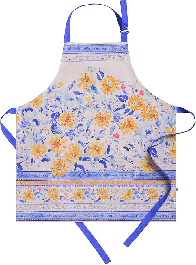 Maison d' Hermine 100% Cotton Apron for women with Pocket Kitchen Chef Apron for Men Cooking Gardening Server Waitress