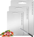 3 Pack Titanium Cutting Board-100% Pure Titanium Cutting Boards For Kitche,Easy to clean, Double-sided food-grade Cutting Board For Meats, Fruits And Vegetables (M&L&XL)