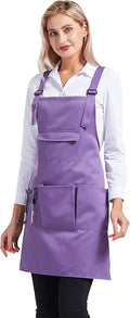 Nanxson Adjustable Women Bib Apron Multi Function Professional Salon Stylist Work Apron with Tool Pockets CF3010