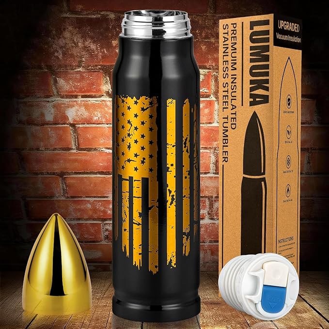 Mens Stocking Stuffers Gifts for Men Dad Him Christmas, 17oz American Flag Tumbler, Gift for Men Who Have Everything, Dad Birthday Anniversary Presents for Him Husband, Xmas Mens Gifts