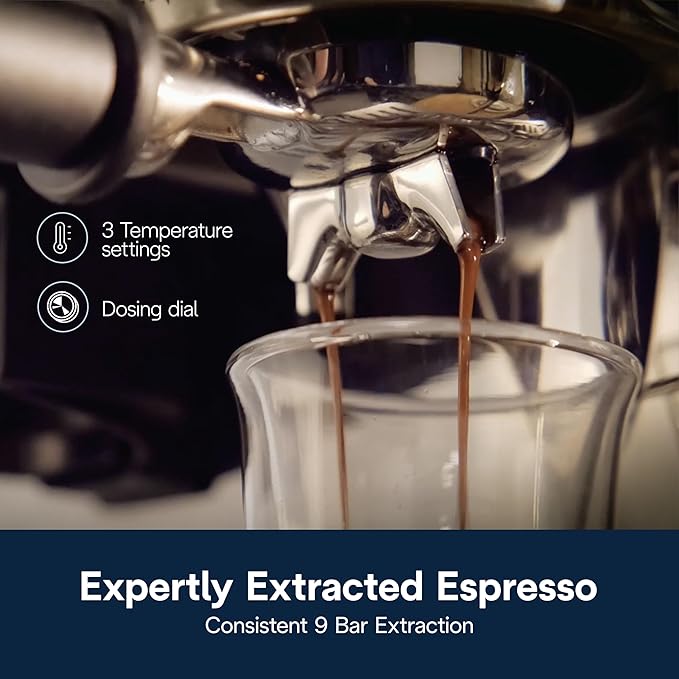De'Longhi La Specialista Arte Evo Espresso Machine - Compact Cold Brew Coffee Maker with Grinder, Milk Steam Wand/Frother & Tamping Tools - Home Barista Kit for Lattes, Cappuccinos, Iced Coffee