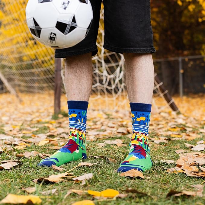 Lavley Funny Socks for Sports Fans and Players - Cool Novelty Gifts for Men, Women, & Teens