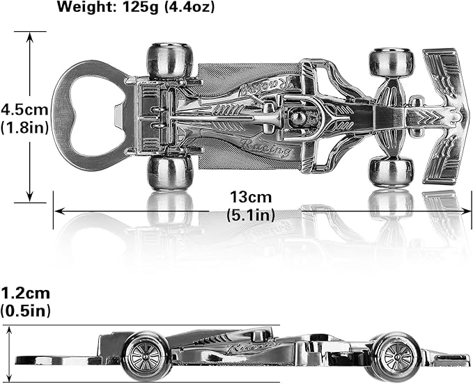Racing Car Gifts for Men Women, Racing Car Bottle Opener, Unique Racing Gifts for Men Him Dad Boyfriend Husband Grandad, Beer Gifts Birthday Gifts Christmas Gifts for Men