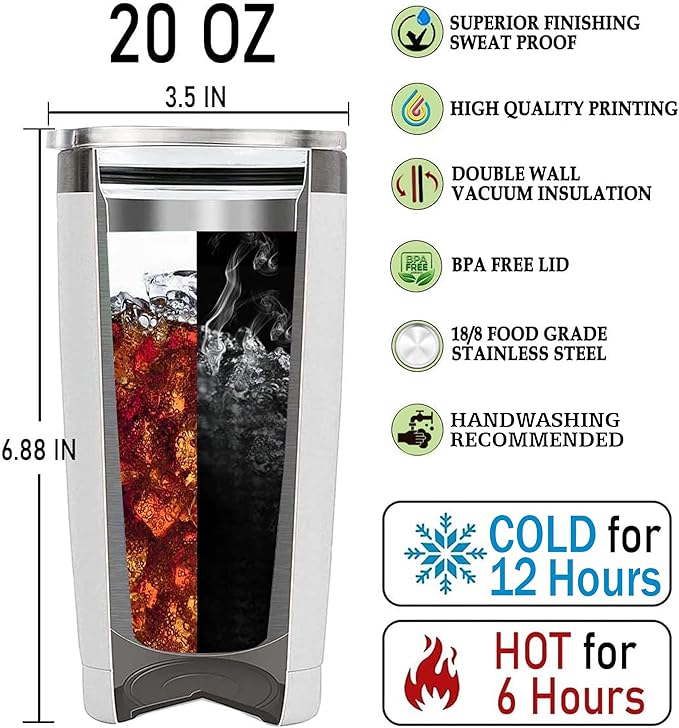 Christian Tumbler Gifts for Christians on Christmas Birthday Valentines 20 Oz Stainless Steel Lion Religious Coffee Mug Travel Cup Gift For Men Women Bible Emergency Numbers Mugs