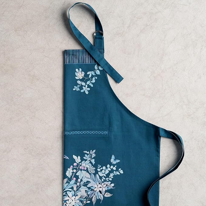 Maison d' Hermine 100% Cotton Apron for women with Pocket Kitchen Chef Apron for Men Cooking Gardening Server Waitress