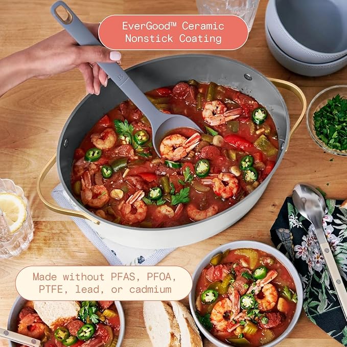 Beautiful 10-in-1 Electric Multi-Cooker, 6QT, – 7 Presets, Oven-Safe (White Icing)