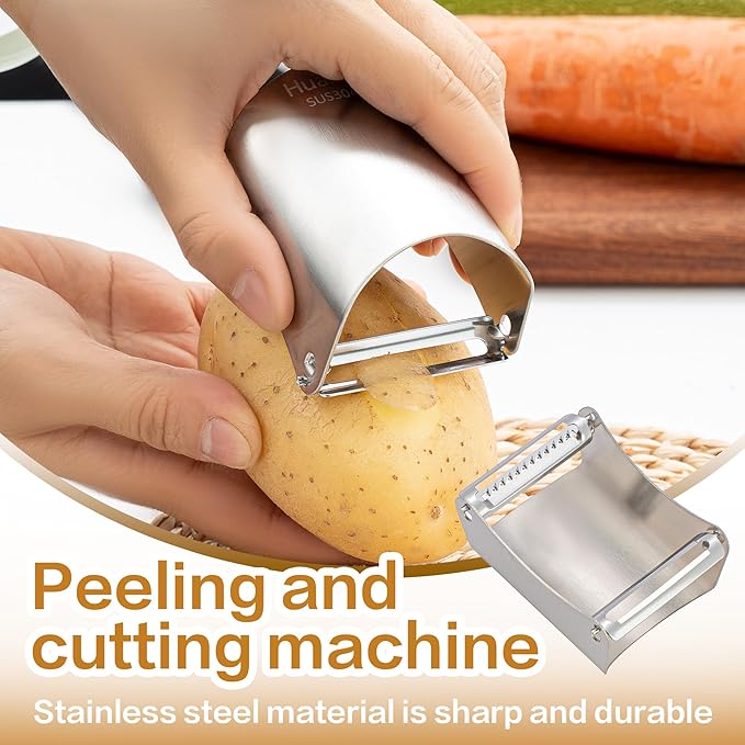 -Potato Apple Vegetable Peelers for Kitchen, Multifunction, Easy to handle, easy Julienne and precise peeling (2-in-1 peeler)