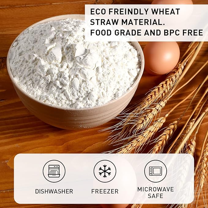 Geosar 18 Pcs Unbreakable Cereal Bowls 24 Oz Microwave and Dishwasher Safe Wheat Straw Fiber Lightweight Bowl for Soup Kitchen Serving Salad Dishes Oatmeal(Soft Colors)