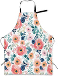Cooking Apron for Women and Men,Adjustable Chef Bib Apron with 2 Pockets, Water and Oil Resistant for Kitchen Use