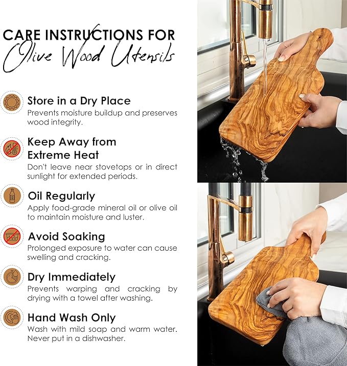 Premium Olive Wood Cutting Board Set of 4 - Handcrafted Sustainable Olivewood Boards with Beeswax Finish (9.05", 10.62", 11.81", 13.38") - Eco-Friendly, Durable, Knife-Friendly & Moisture-Resistant