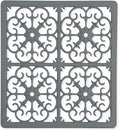 GASARÉ, Extra Large, Thick, Silicone Trivet for Hot Dishes, Pots, and Pans, Heat Resistant Mat for Countertop, Hot Pad for Kitchen, Easy to Clean, 12 x 10.9 x 3/8 Inches, Gray