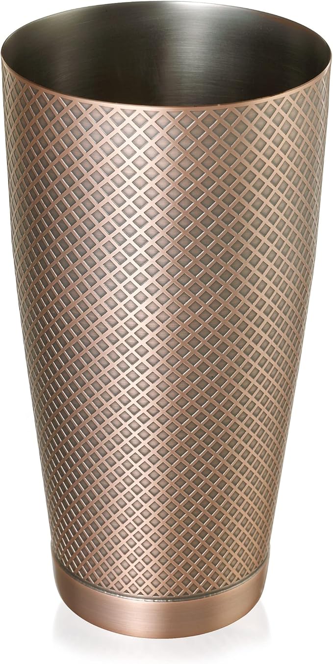 Barfly 28 oz. Diamond Lattice Shaker, Antique Copper