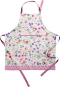 Maison d' Hermine 100% Cotton Apron for women with Pocket Kitchen Chef Apron for Men Cooking Gardening Server Waitress