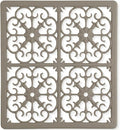 GASARÉ, Extra Large, Thick, Silicone Trivet for Hot Dishes, Pots, and Pans, Heat Resistant Mat for Countertop, Hot Pad for Kitchen, Easy to Clean, 12 x 10.9 x 3/8 Inches, Taupe