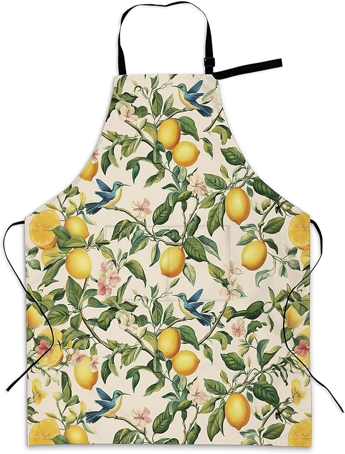 Cooking Apron for Women and Men,Adjustable Chef Bib Apron with 2 Pockets, Water and Oil Resistant for Kitchen Use