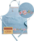 Maison d' Hermine 100% Cotton Apron for women with Pocket Kitchen Chef Apron for Men Cooking Gardening Server Waitress