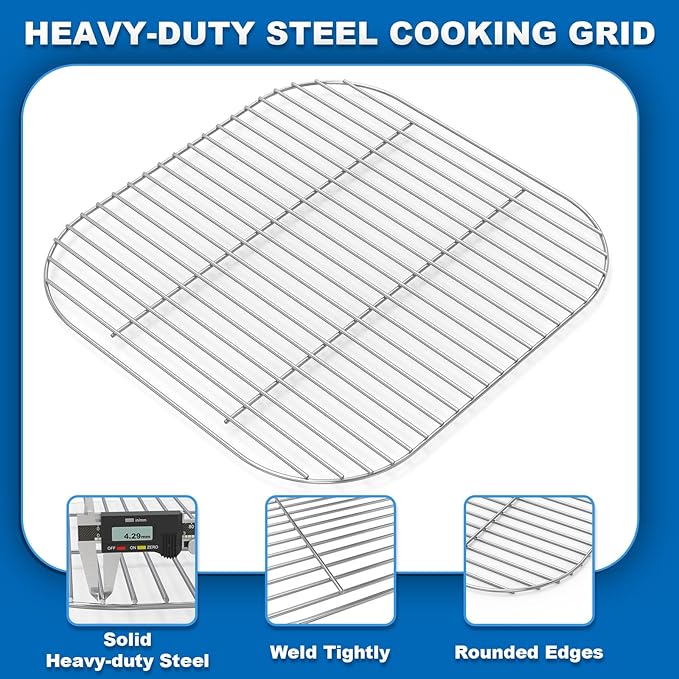Cooking Grid for Americana 3000-4000 Series Charcoal Grills Walk-A-Bout, Swinger, Sizzler Grill Grates Replacement Parts for Outdoor Grilling,2 Pack