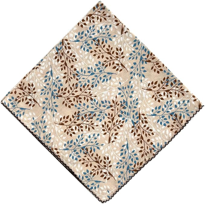 21x21 inches 100% Cotton Bandana for Women - Soft Square Scarf, Multi-Purpose Head Covering, Hair Bandana