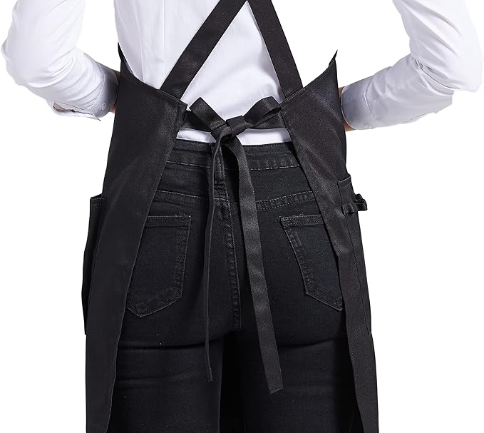 Nanxson Adjustable Women Bib Apron Multi Function Professional Salon Stylist Work Apron with Tool Pockets CF3010