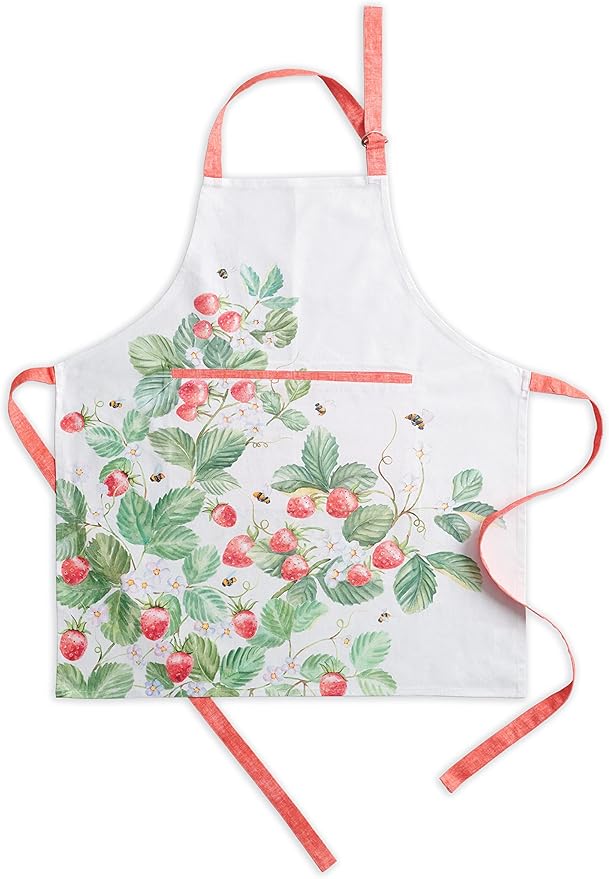 Maison d' Hermine 100% Cotton Apron for women with Pocket Kitchen Chef Apron for Men Cooking Gardening Server Waitress