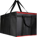 for doordash Catering Bag 22x14x13 Black Red Insulated Food Delivery Bag Cooler Bags Keep Food Warm Catering Therma for doordash Catering Cooler BagsTherma Shopper hot XXXL 22w x 14 lx 13d