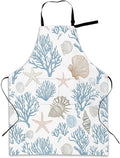 Cooking Apron for Women and Men,Adjustable Chef Bib Apron with 2 Pockets, Water and Oil Resistant for Kitchen Use