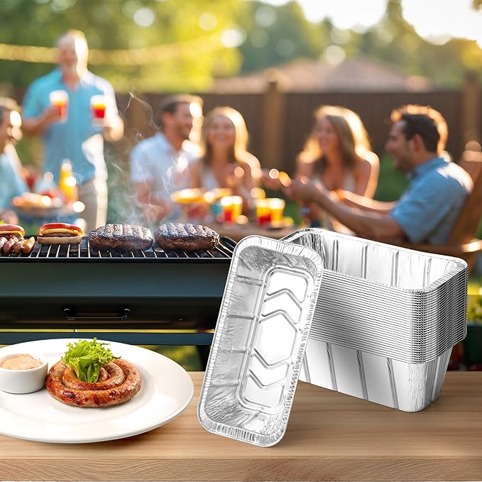 30 Pack Grease Cup Liners for Blackstone Griddle Accessories, Aluminum Foil Drip Pan Grill Grease Tray Liner Grease Catcher Cup Liner for 17, 22, 28 & 36 inches Griddle (30 Pack)
