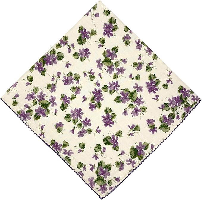 21x21 inches 100% Cotton Bandana for Women - Soft Square Scarf, Multi-Purpose Head Covering, Hair Bandana