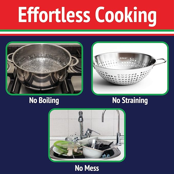 Fasta Pasta Microwave Pasta Cooker- The Original (2PK)- Cooks up to 4 Servings- No Mess, Sticking or Waiting For Boil- Perfect Al Dente Pasta Every Time- For Dorms, Kitchens, Offices- Made in the USA