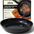 Alva Energy Nonstick Ceramic Frying Pan 9.5" - Lightweight, Easy to Clean and Made without PFAS, PFOA & PTFE - Induction and All Stovetop Compatible with Even Heat Distribution