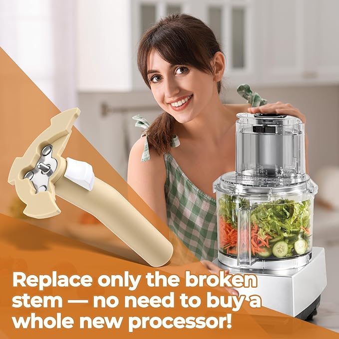 Replacement Parts DLC-839ATX-1 Compatible with Cuisinart 11 Cup Food Processors, Replacement Detachable Stem Compatible with DFP-11, DLC-2011, DLC-8S, DLC-8SY,DLC-2011CHBY,DLC-14,DFP-14BCNY