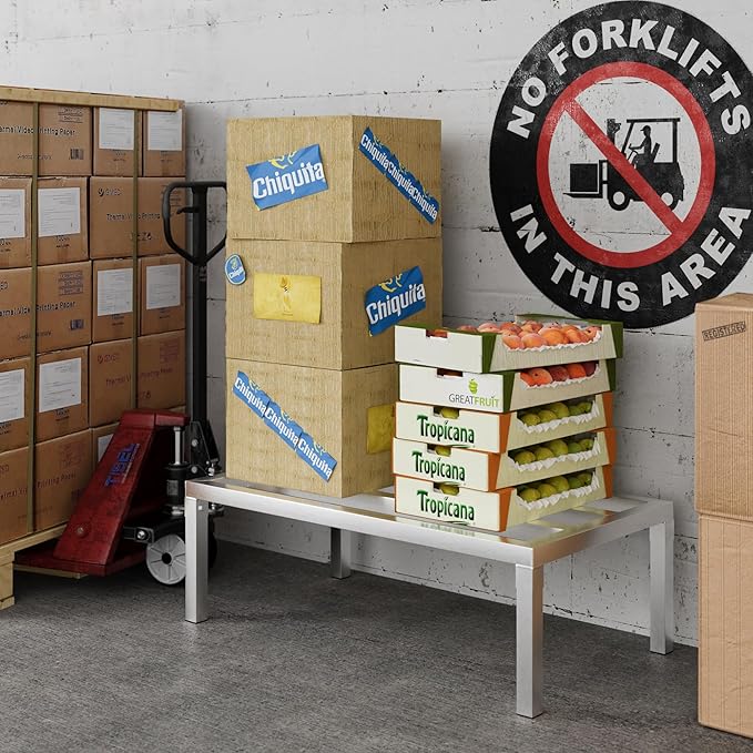 Aluminum Dunnage Rack 36" x 20" | 12" Off The Floor | 1300 Lbs Capacity