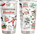 34HD Christmas Movie Tumbler with Lid - 20 oz Stainless Steel Mug, Character Mug for Christmas Gifts