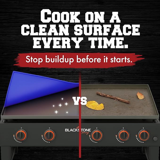 KITCHEN PERFECTION 17" Premium Silicone Griddle Cover Mat For Blackstone Griddle 17 Inch - Hermetic Protection From Rust & Debris All Year, Fits All Blackstone 17 Inch Models - Food Grade Silicone