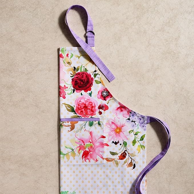 Maison d' Hermine 100% Cotton Apron for women with Pocket Kitchen Chef Apron for Men Cooking Gardening Server Waitress