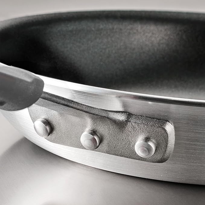 Tramontina Professional 8-Inch Non Stick Small Frying Pan, Heavy-Gauge Aluminum Skillet with Reinforced Nonstick Coating, Gray Handle, Dishwasher and Oven Safe