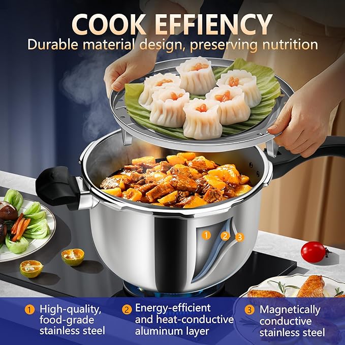 Pressure Cooker Stainless Steel ollas de presión para cocinar stovetop pressure cookers 4.22qt olla de presion rice cooker mini pressure cookers stainless steel small pressure cooker