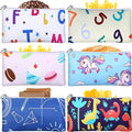 Chumia 6 Pcs Reusable Snack Bags Christmas Gifts Food Safety Washable Snack Bags Lunch with Zipper Portable Sandwich Bag Food Storage Pouch Double Layer(Unicorn,6.9 x 3.7 Inches)