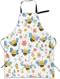 Kitchen Apron with Pocket,Waterproof Adjustable Neck and Long Ties, Cooking Baking Gardening Painting Apron for Women