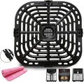 Instant Vortex Upgraded Grill Pan with Rubber Bumpers, Nonstick, Dishwasher Safe for 5.7QT, 6QT Air Fryers