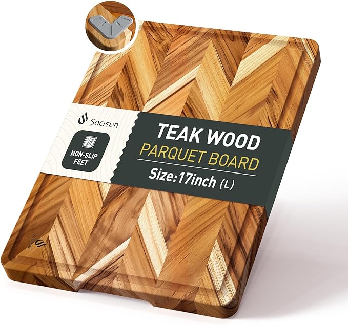 Cutting Board Wood Chopping Board Double Sided Charcuterie Boards Serving Board Kitchen Essential House Warming Hostess Host Gift Serving Tray for Christmas Wedding Birthday Anniversary Burnt Orange