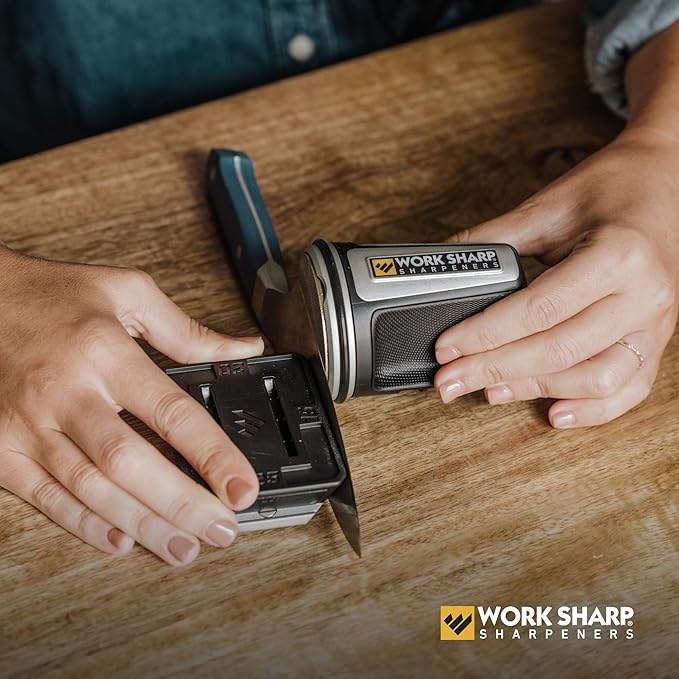 Work Sharp Rolling Knife Sharpener- 4 Sharpening Angles - For All Kitchen Knife Sets